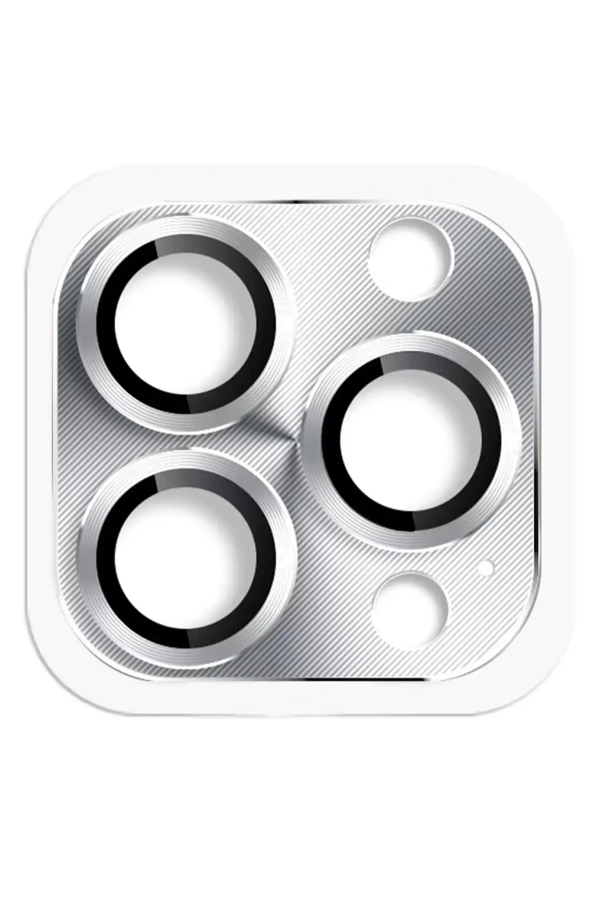 Newface iPhone 16 Pro Max Pers Alüminyum Kamera Lens - Gümüş