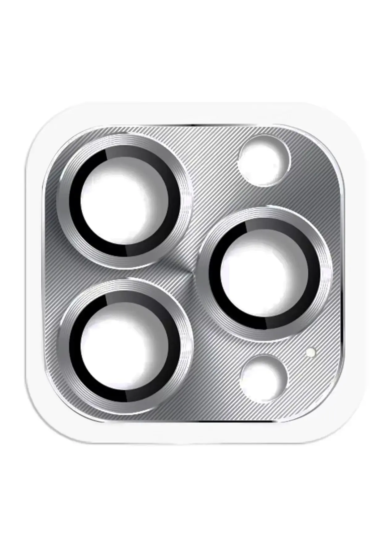 Newface iPhone 16 Pro Max Pers Alüminyum Kamera Lens - Gri