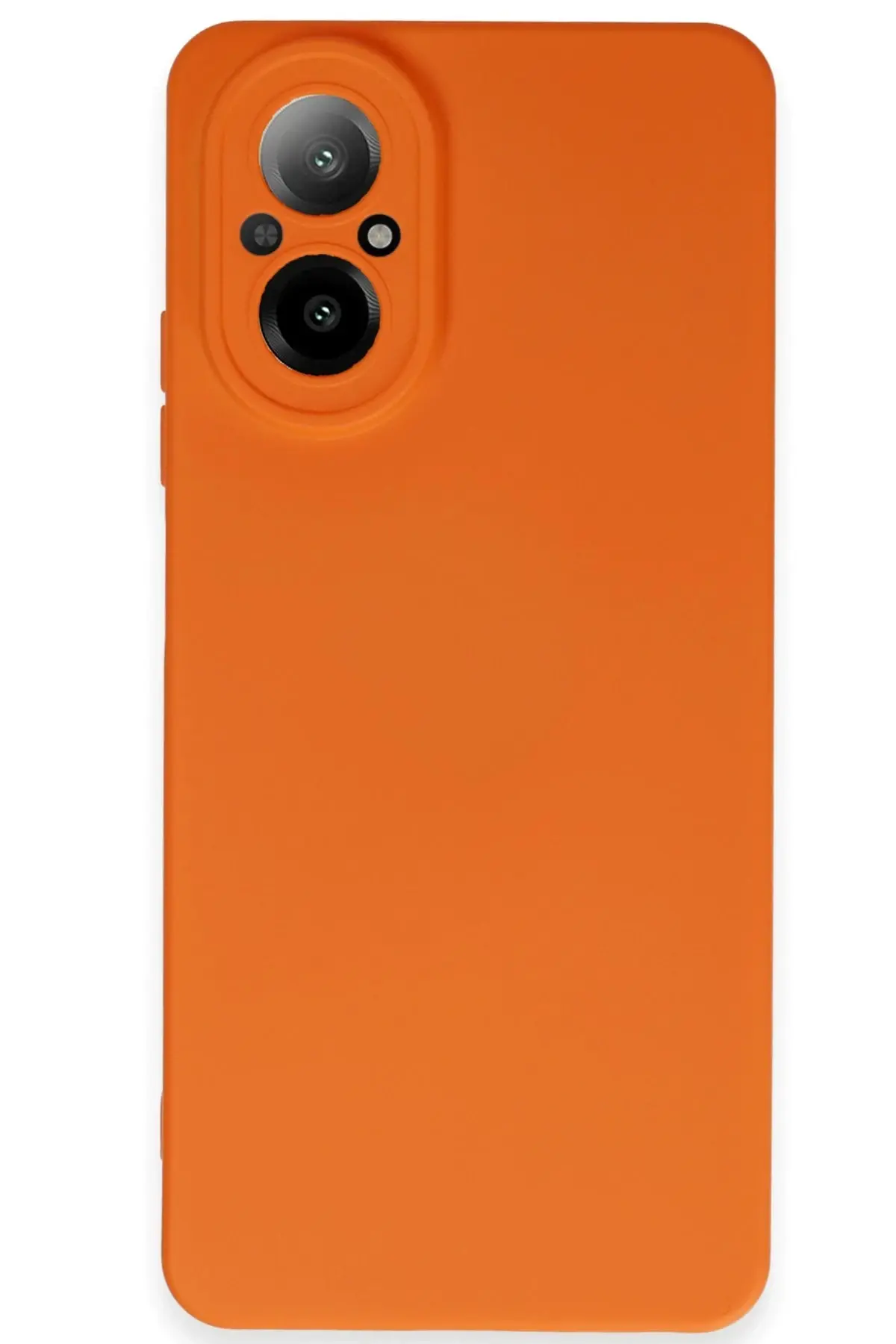 Newface Realme 12 Lite Kılıf Nano içi Kadife Silikon - Turuncu