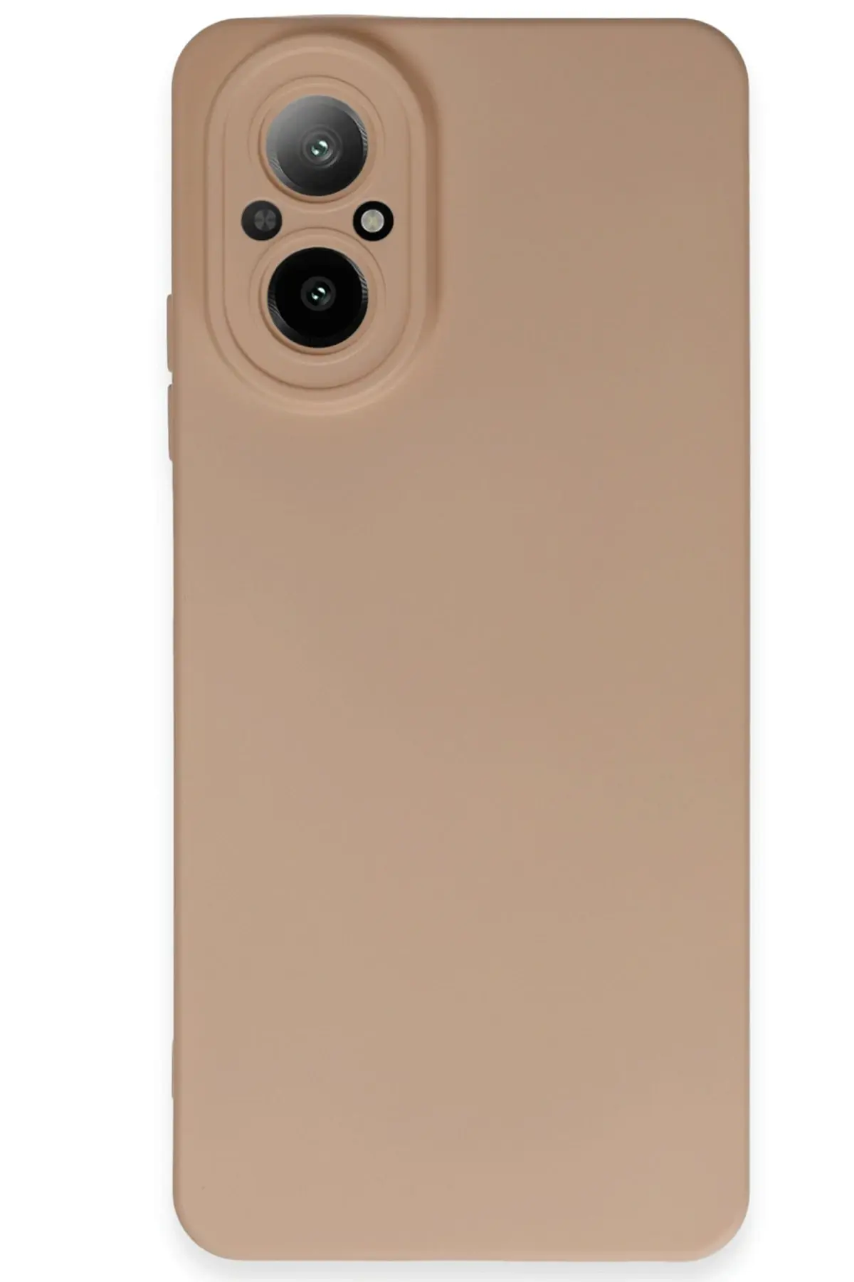 Newface Realme 12 Lite Kılıf Nano içi Kadife Silikon - Pudra