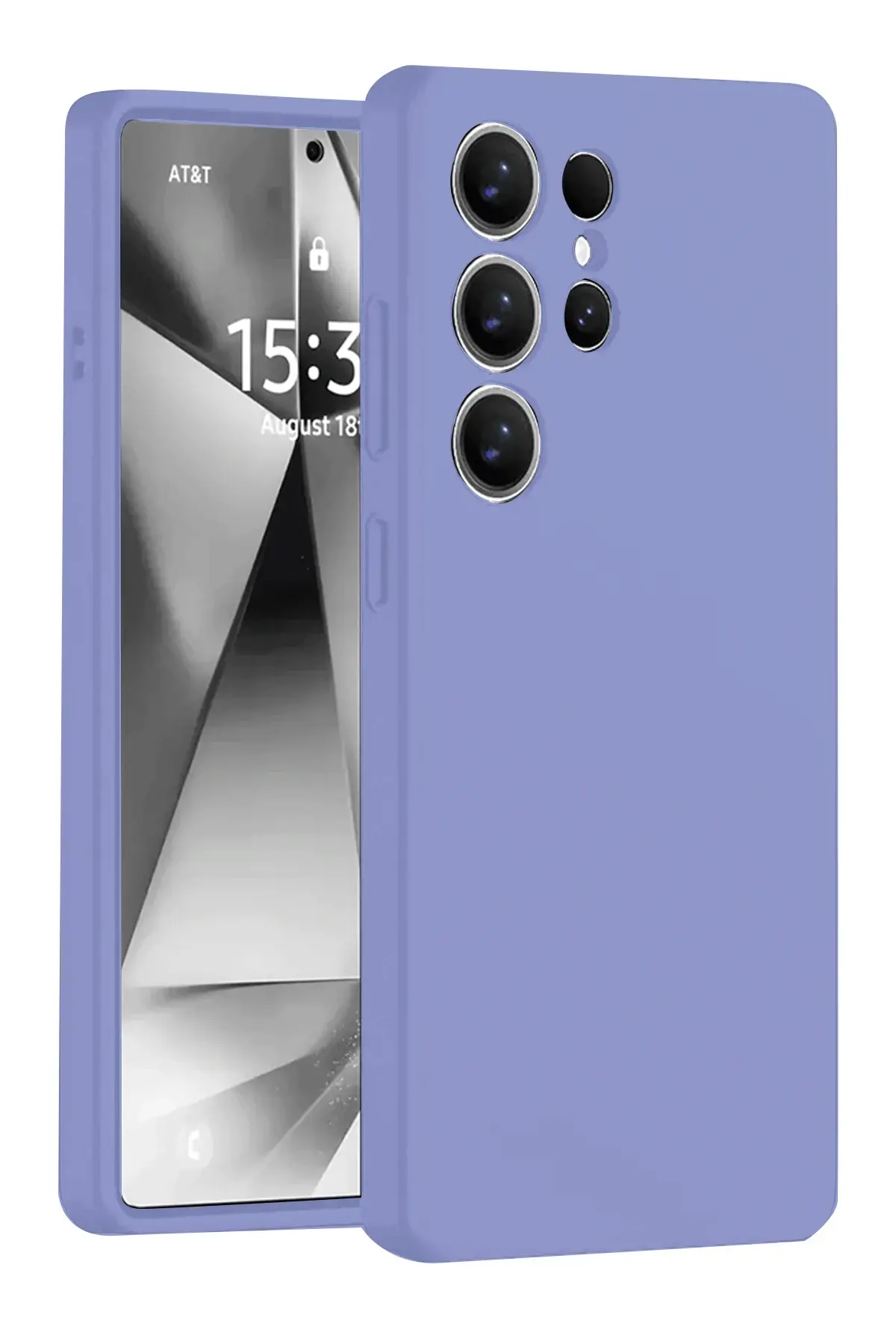 Newface Samsung Galaxy S25 Ultra Kılıf Nano içi Kadife Silikon - Lila