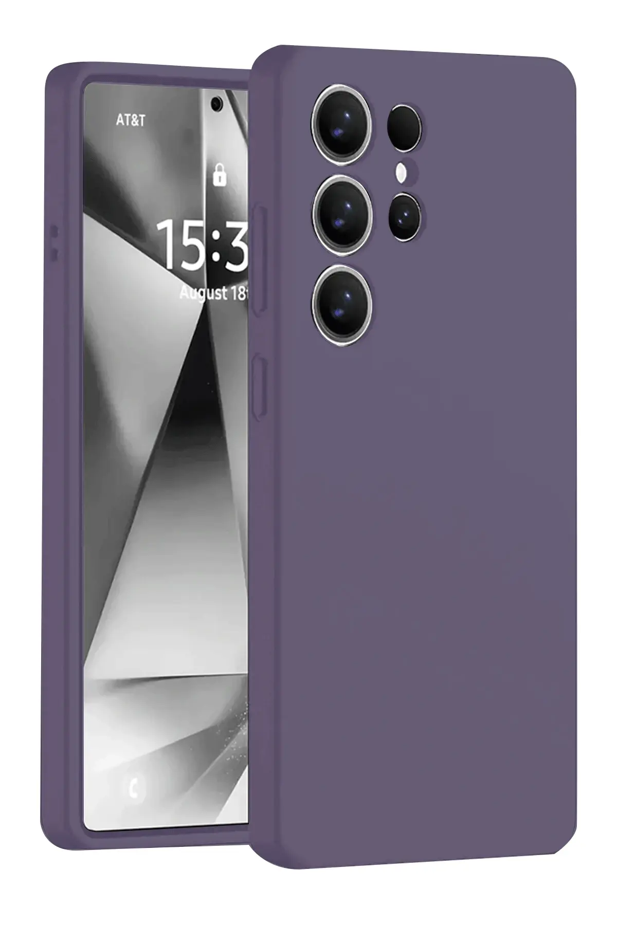 Newface Samsung Galaxy S25 Ultra Kılıf Nano içi Kadife Silikon - Mor