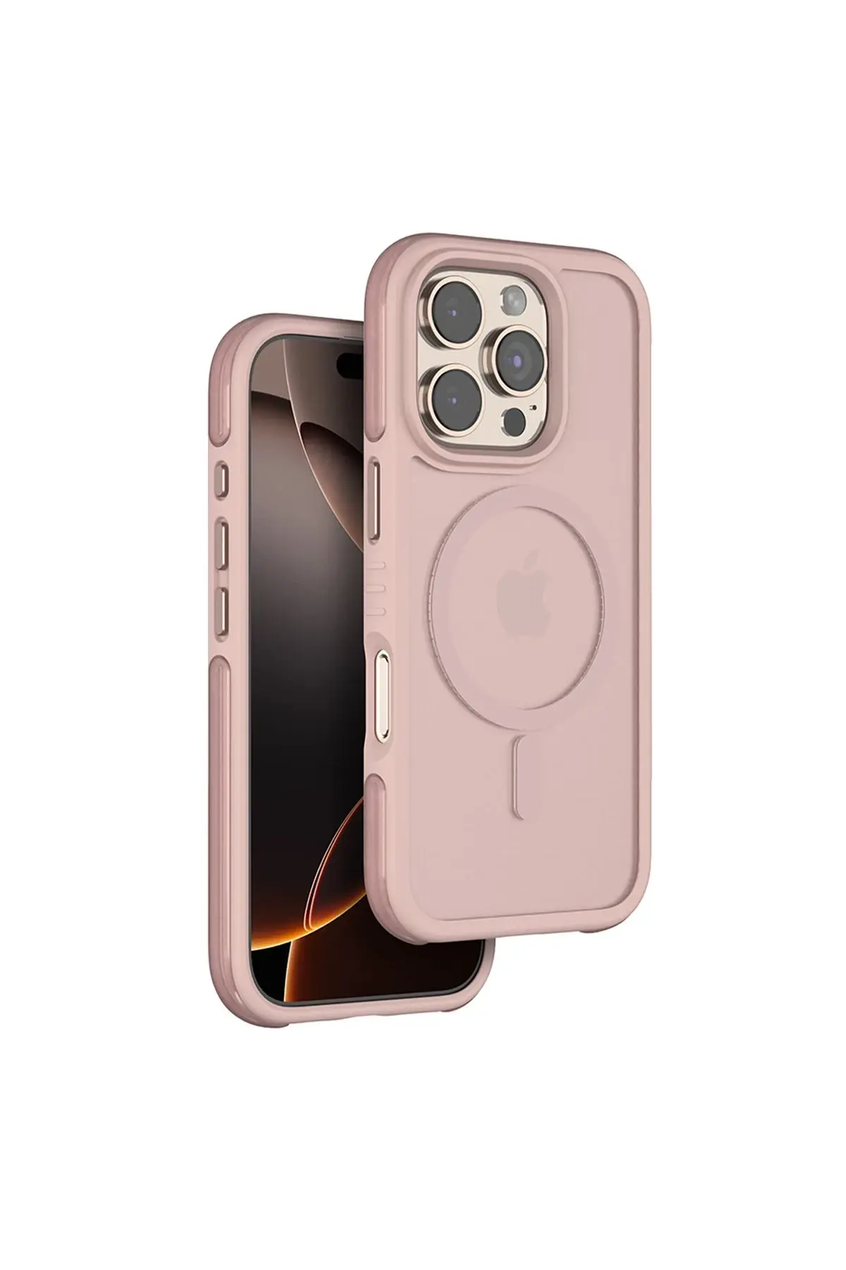 Venco iPhone 16 Pro Max Orbit Magsafe Kapak - Rose Gold