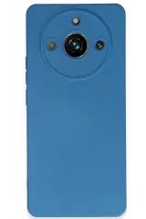 Newface Realme 11 Pro Kılıf Nano içi Kadife Silikon - Mavi