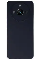 Newface Realme 11 Pro Kılıf Nano içi Kadife Silikon - Lacivert