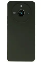 Newface Realme 11 Pro Kılıf Nano içi Kadife Silikon - Koyu Yeşil