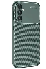 Newface Samsung Galaxy S25 Kılıf Auto Focus Karbon Kapak - Koyu Yeşil