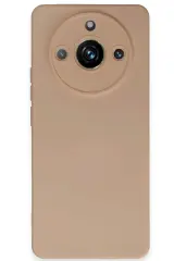 Newface Realme 11 Pro Kılıf Nano içi Kadife Silikon - Pudra