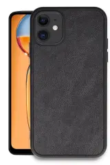 Newface iPhone 11 Kılıf Aras Deri Kapak - Siyah