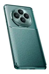 Newface Oppo Reno 11 FS Kılıf Auto Focus Karbon Kapak - Koyu Yeşil