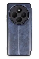 Newface Xiaomi Redmi 14C Kılıf Flip Cover - Lacivert