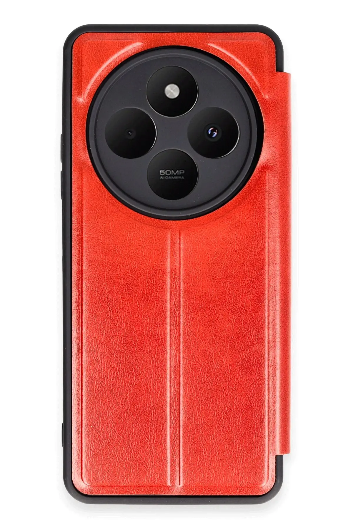 Newface Xiaomi Redmi 14C Kılıf Flip Cover - Kırmızı