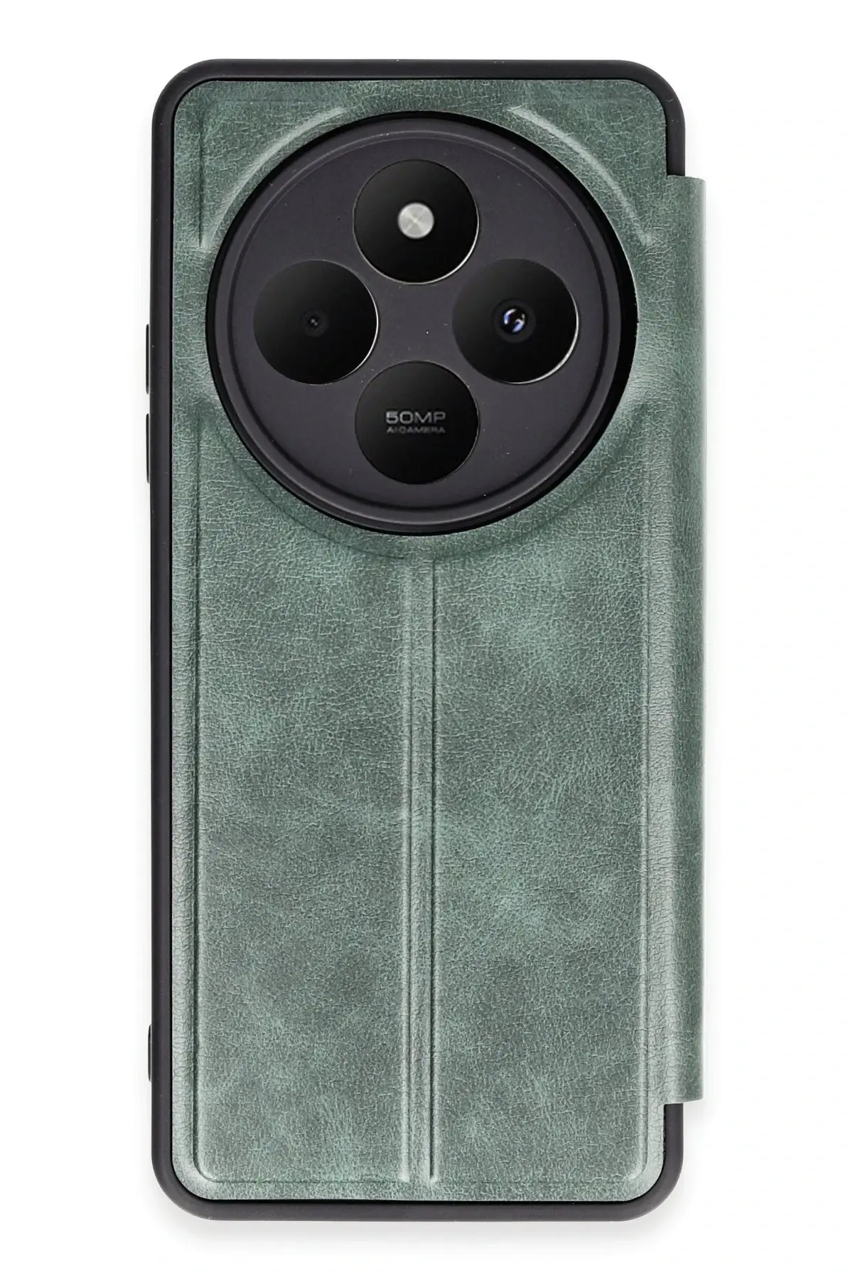 Newface Xiaomi Redmi 14C Kılıf Flip Cover - Koyu Yeşil