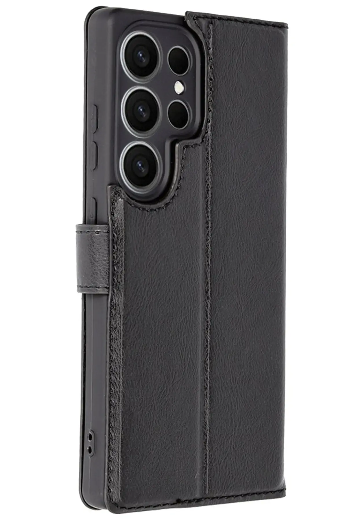 Newface Samsung Galaxy S25 Ultra Kılıf Trend S Plus Kapaklı Kılıf - Siyah