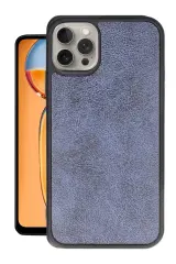 Newface iPhone 14 Pro Kılıf Aras Deri Kapak - Lacivert