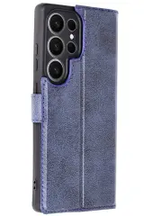 Newface Samsung Galaxy S25 Ultra Kılıf Trend S Plus Kapaklı Kılıf - Lacivert
