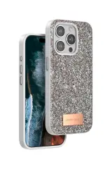 Onegif iPhone 14 Pro Max Bright Simli Kapak - Gold