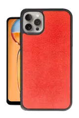 Newface iPhone 14 Pro Max Kılıf Aras Deri Kapak - Kırmızı