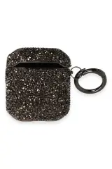 Newface Airpods 2 (2.nesil) Mira Taşlı Kılıf - Siyah