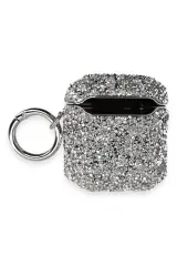 Newface Airpods 2 (2.nesil) Mira Taşlı Kılıf - Gümüş