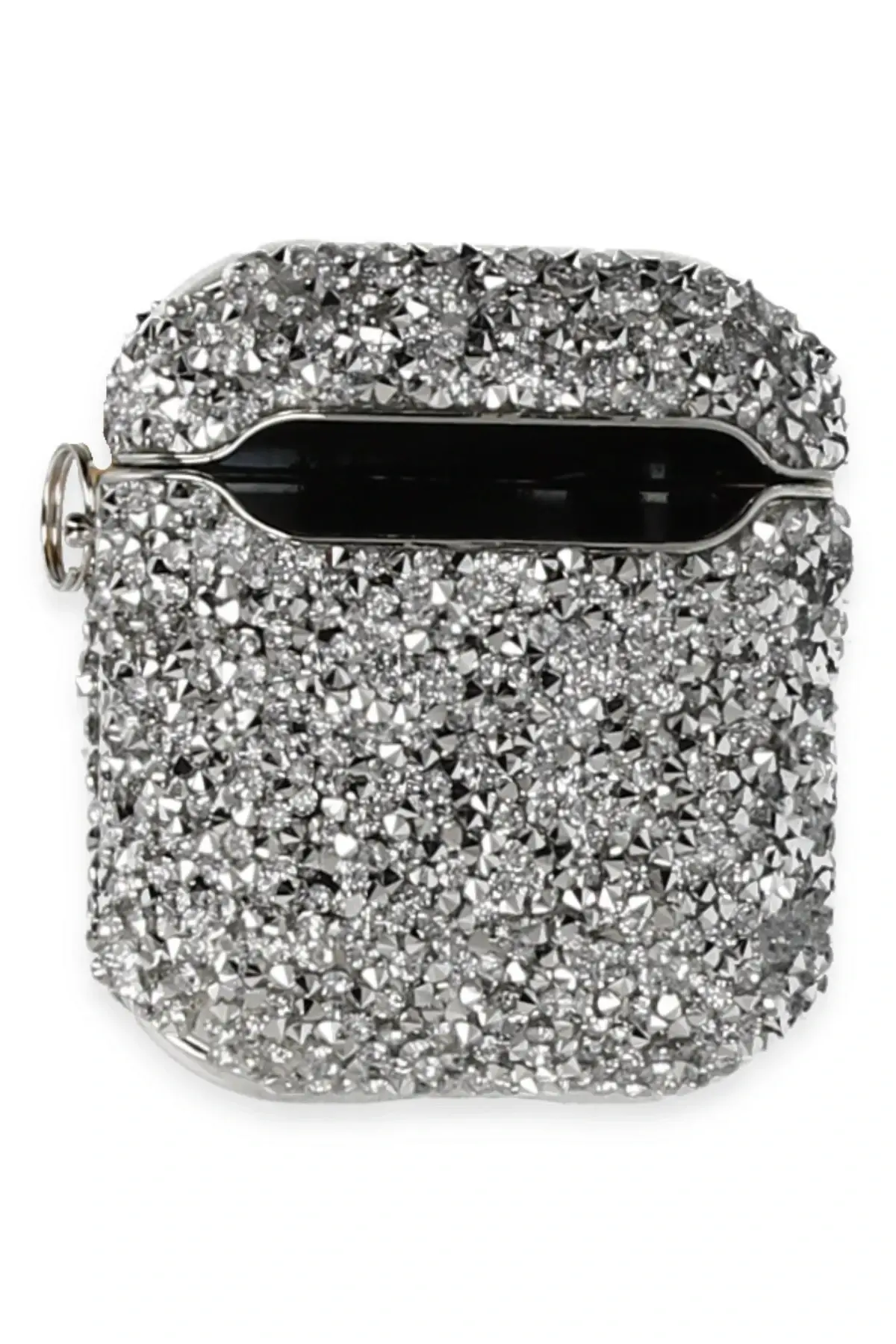 Newface Airpods 2 (2.nesil) Mira Taşlı Kılıf - Gümüş