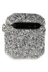 Newface Airpods 2 (2.nesil) Mira Taşlı Kılıf - Gümüş