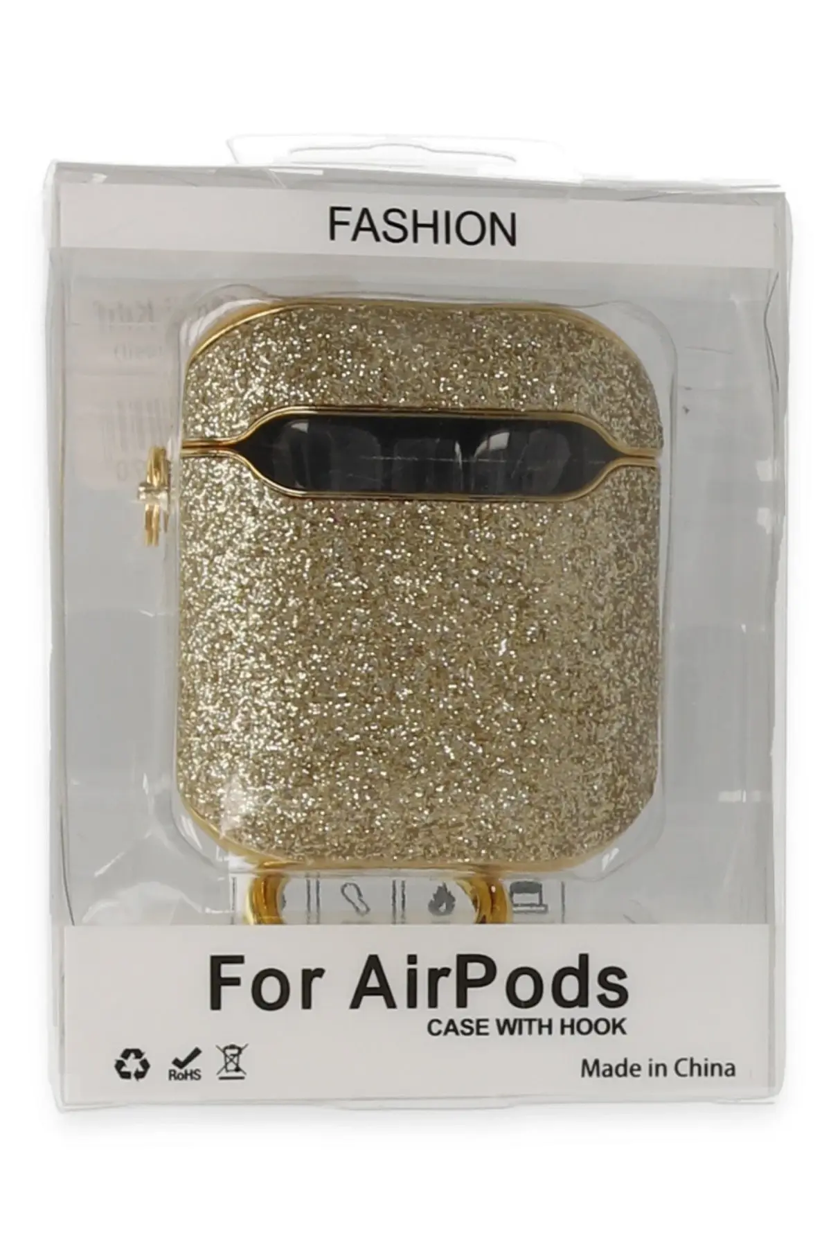 Newface Airpods 2 (2.nesil) Spell Simli Kılıf - Gold