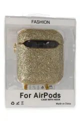 Newface Airpods 2 (2.nesil) Spell Simli Kılıf - Gold