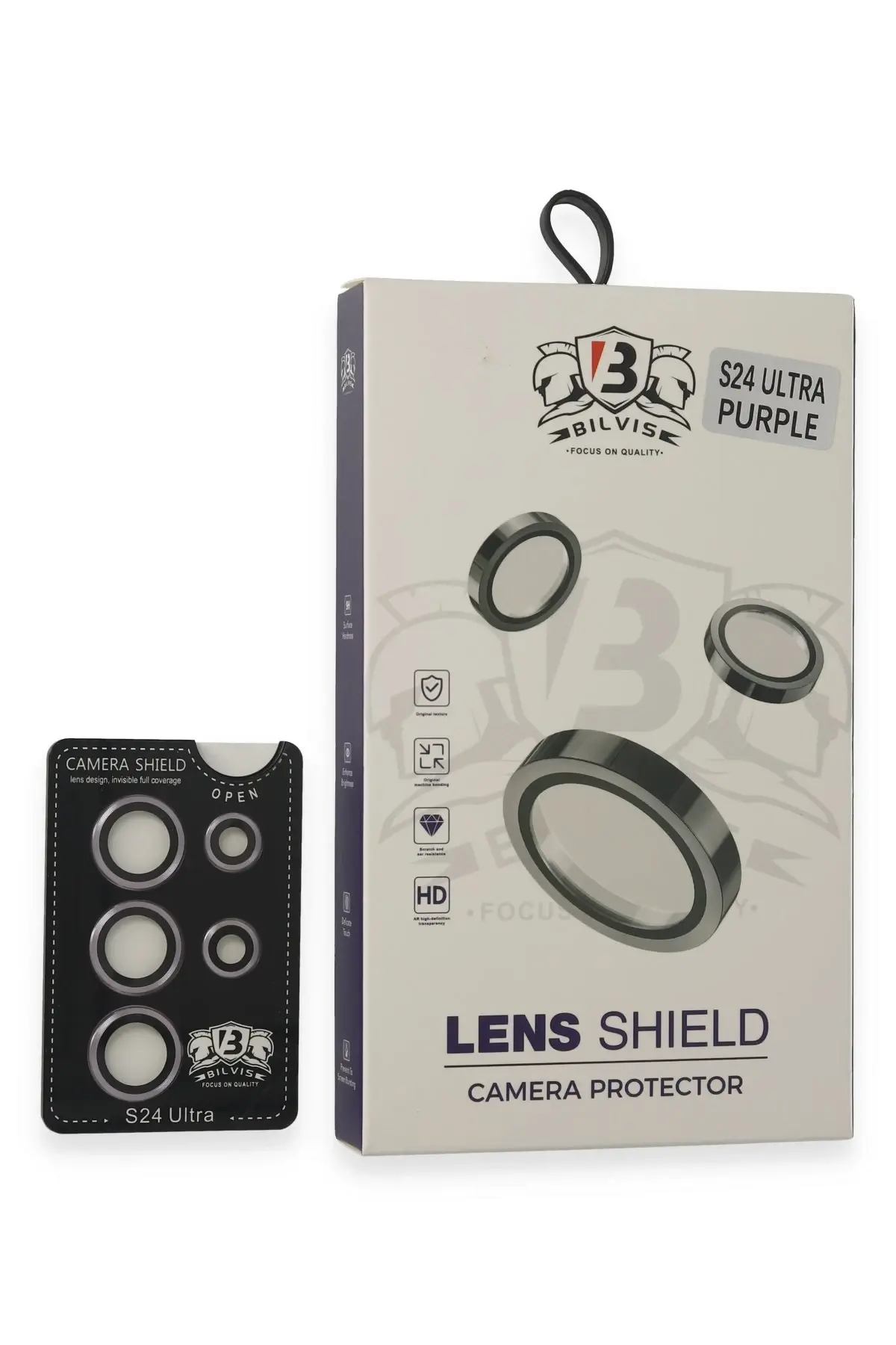 Newface Samsung Galaxy S24 Ultra Bilvis Titan Kamera Lens - Derin Mor