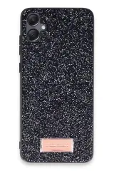 Onegif Samsung Galaxy A05 Bright Simli Kapak - Siyah
