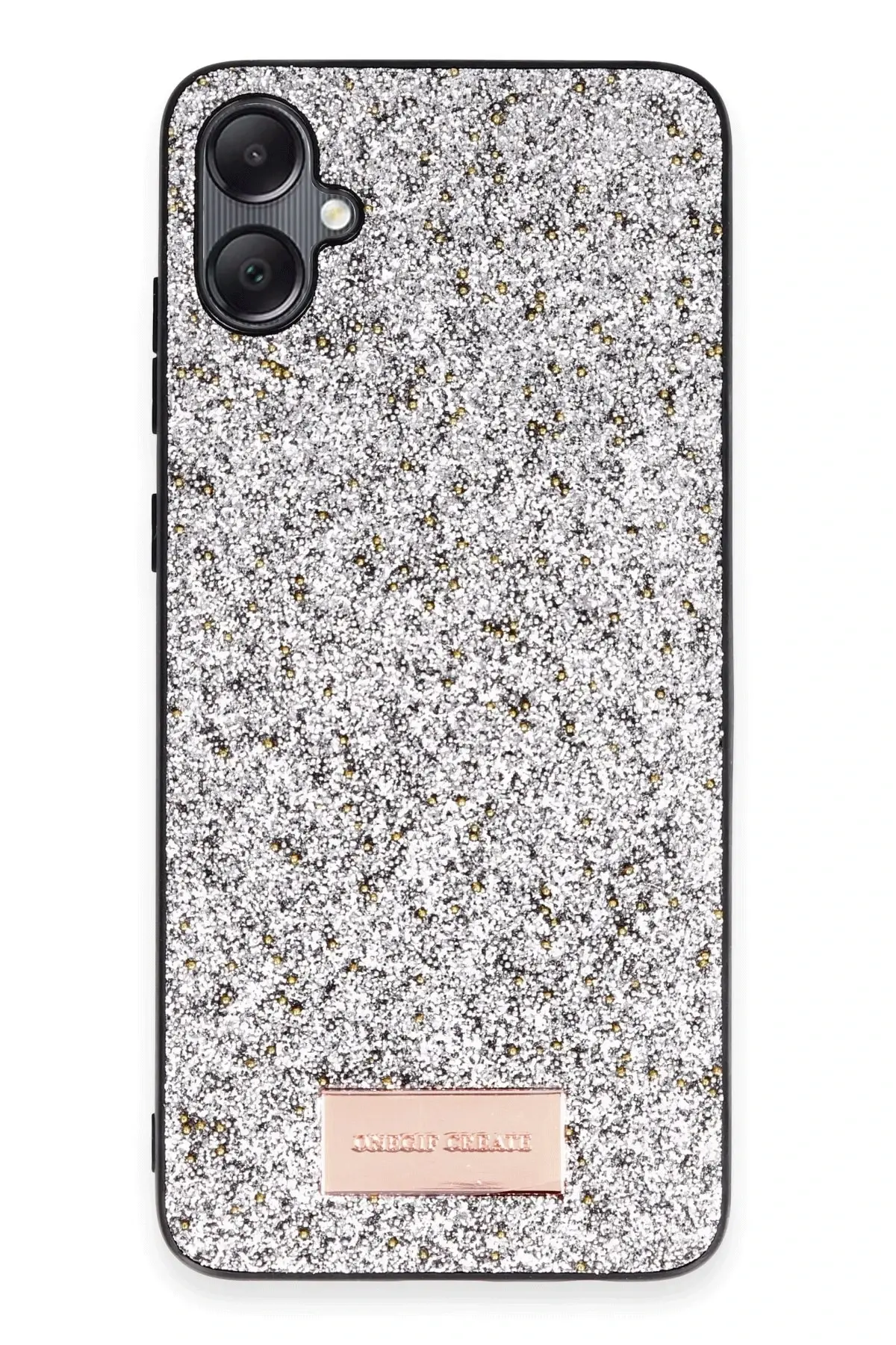 Onegif Samsung Galaxy A05 Bright Simli Kapak - Gümüş