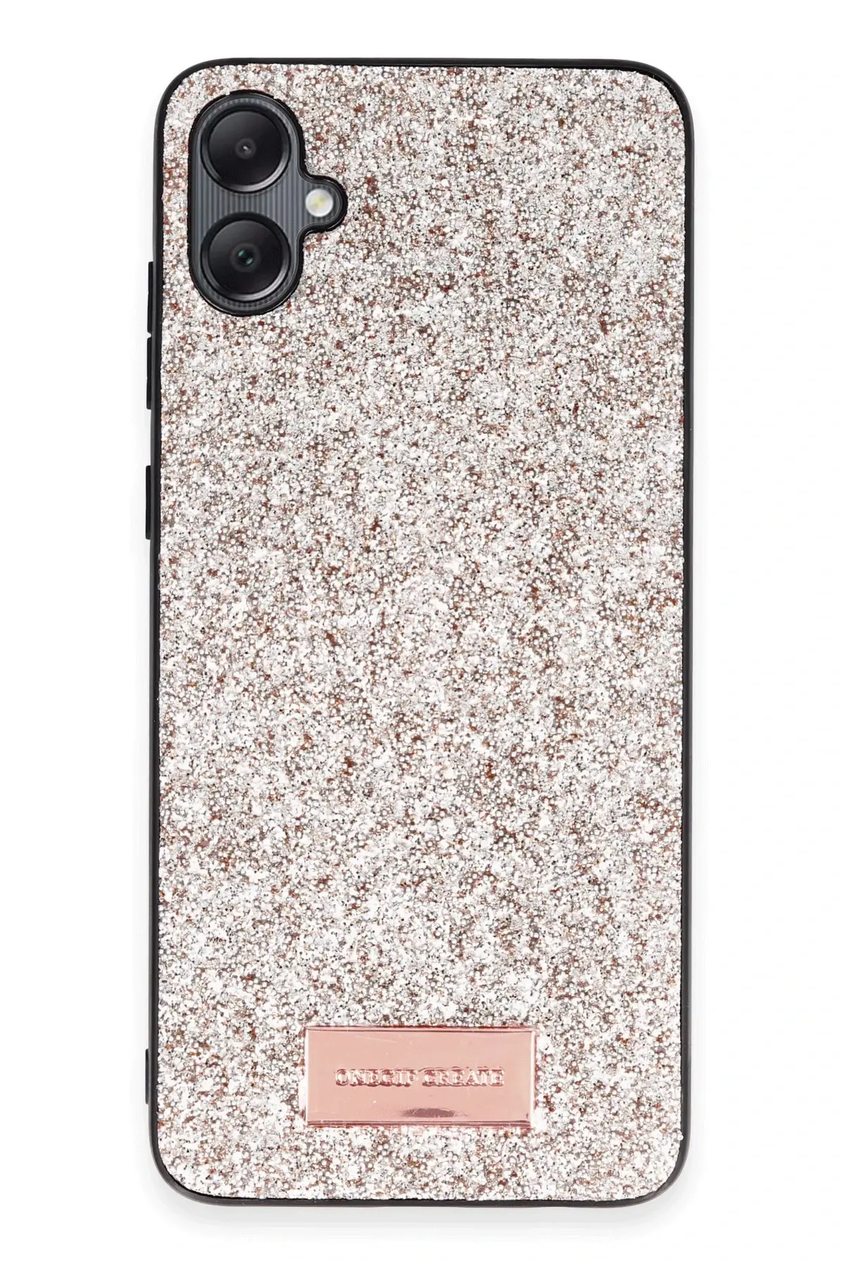 Onegif Samsung Galaxy A05 Bright Simli Kapak - Gold