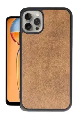 Newface iPhone 15 Pro Max Kılıf Aras Deri Kapak - Taba