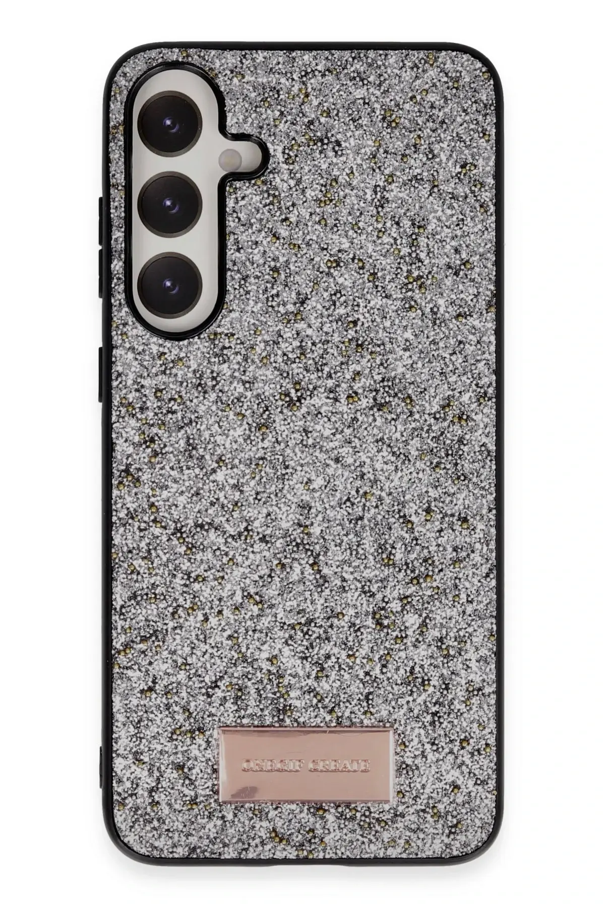 Onegif Samsung Galaxy A05S Bright Simli Kapak - Gümüş