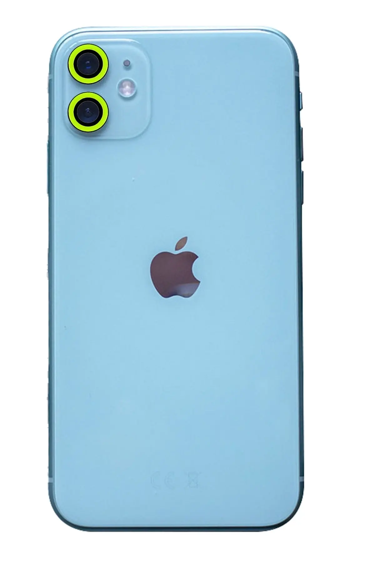 Newface iPhone 11 Neon Fosforlu Kamera Lens - Yeşil