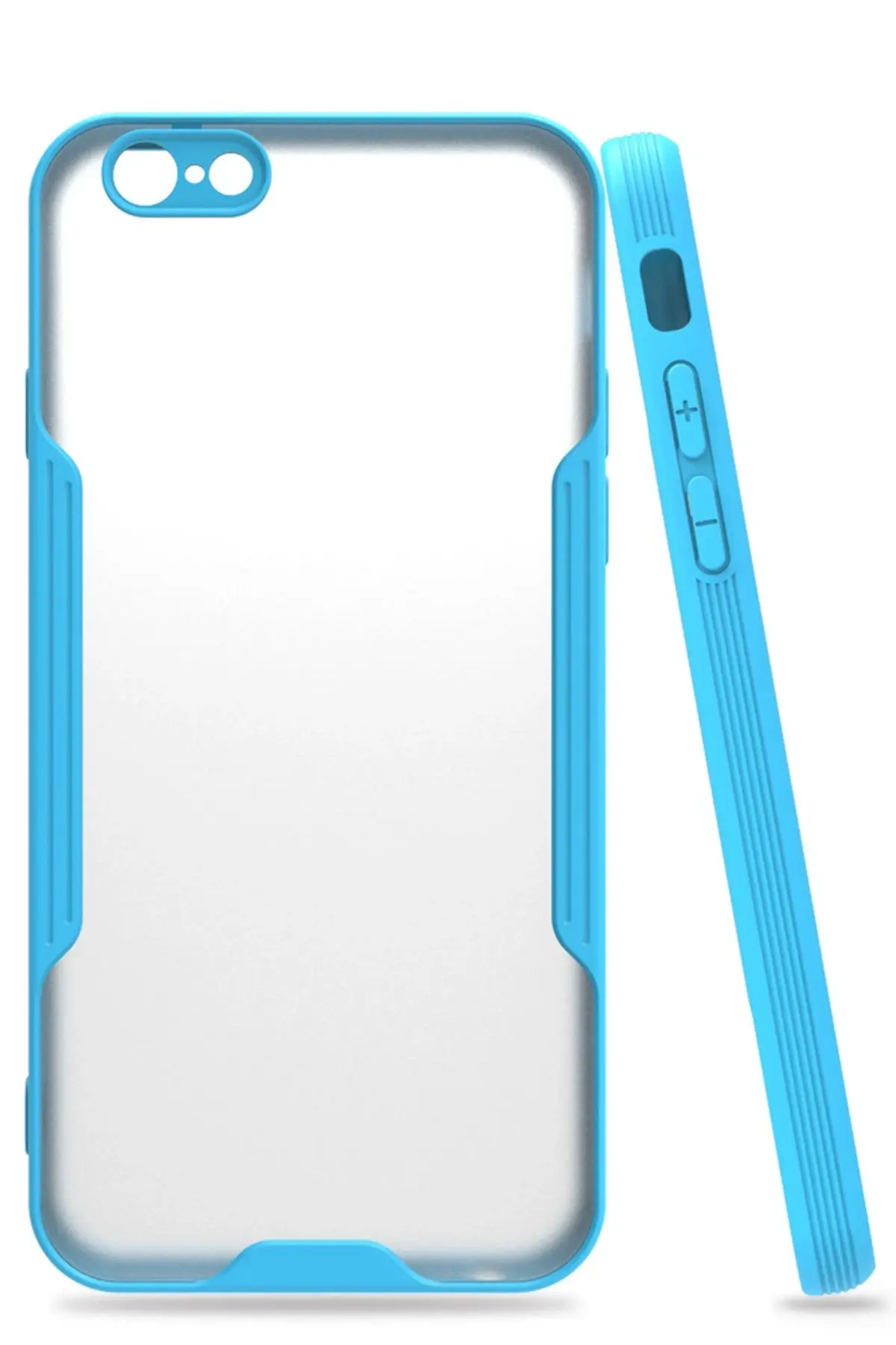 Newface iPhone 6 Kılıf Platin Silikon - Mavi