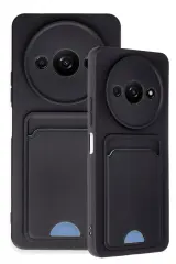 Newface Xiaomi Redmi A3 4G Kılıf Kelvin Kartvizitli Silikon - Siyah