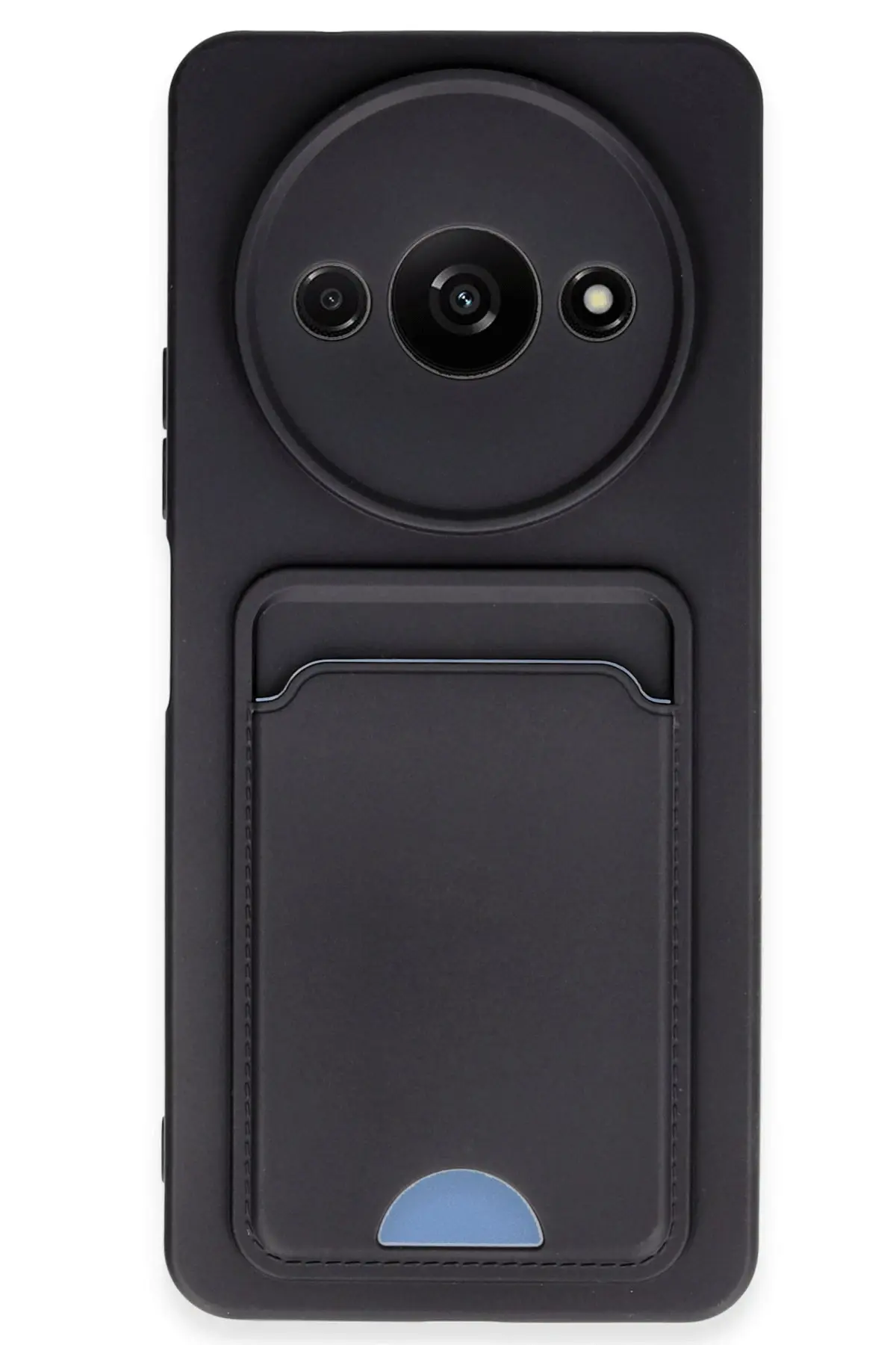 Newface Xiaomi Redmi A3 4G Kılıf Kelvin Kartvizitli Silikon - Siyah