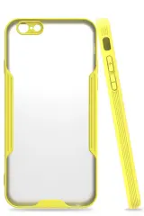 Newface iPhone 6 Kılıf Platin Silikon - Sarı