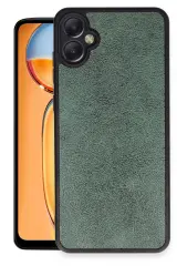 Newface Samsung Galaxy A05 Kılıf Aras Deri Kapak - Koyu Yeşil