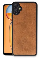 Newface Samsung Galaxy A05 Kılıf Aras Deri Kapak - Taba