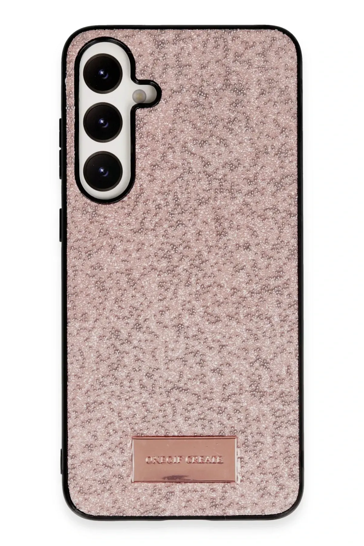 Onegif Samsung Galaxy A25 5G Bright Simli Kapak - Pembe