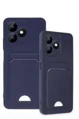 Newface Realme Note 50 4G Kılıf Kelvin Kartvizitli Silikon - Lacivert