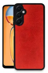 Newface Samsung Galaxy A15 4G Kılıf Aras Deri Kapak - Kırmızı