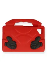 Newface Samsung Galaxy Tab A9 Kılıf Like Stantlı Tablet Silikon - Kırmızı