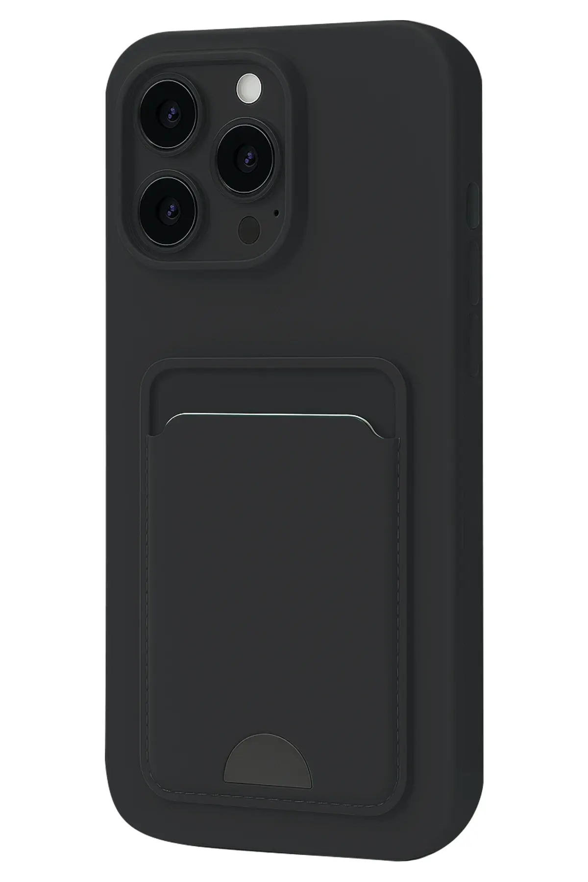 Newface iPhone 16 Pro Kılıf Kelvin Kartvizitli Silikon - Siyah