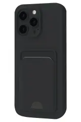 Newface iPhone 16 Pro Kılıf Kelvin Kartvizitli Silikon - Siyah