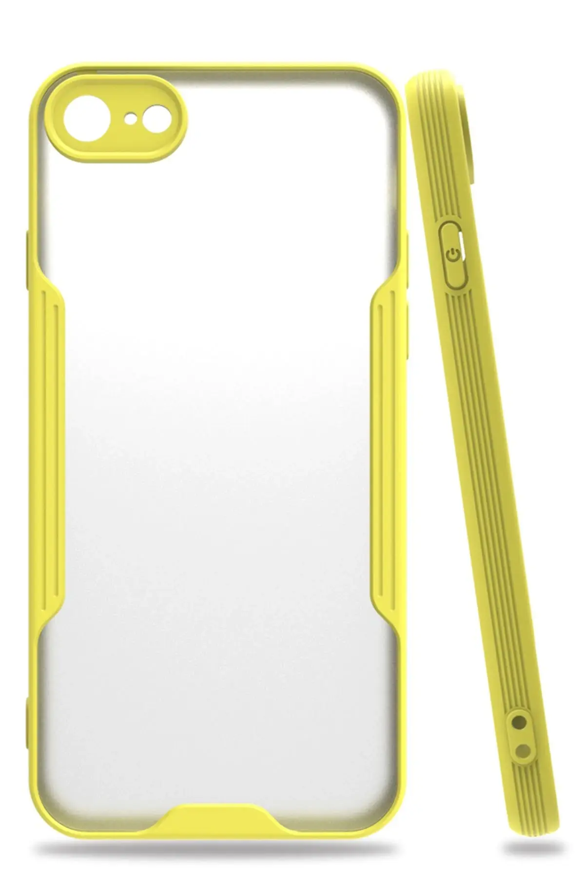 Newface iPhone 7 Kılıf Platin Silikon - Sarı