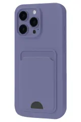 Newface iPhone 16 Pro Kılıf Kelvin Kartvizitli Silikon - Lila