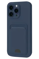 Newface iPhone 16 Pro Kılıf Kelvin Kartvizitli Silikon - Lacivert